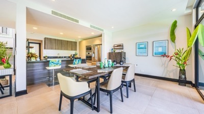 The dining table