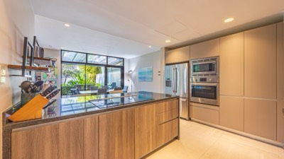 The kitchen island